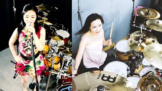 Guns N Roses  Sweet Child O Mine Drum and Vocal cover by Ami Kim762 [upl. by Atived]