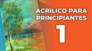 ¡MI PRIMER VÍDEO  Clase con acrílico para principiantes 1  👩‍🏫🎨 [upl. by Gardia932]