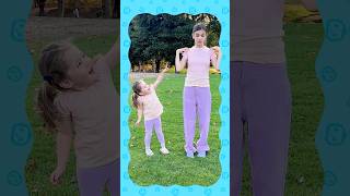 Head Shoulders Knees and Toes Big Sister vs Baby Sister Playground Games cocomelon shorts [upl. by Enel]