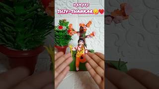 🌸DIY clay Shivji 🔱🌪️Making clay Shiva😌❤️🌸shiv diy clay pakorascraftworld [upl. by Anidal]