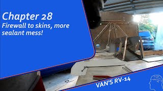 RV14 Build Fuselage Chapter 28 Part 3  Firewall to Bottom Skin [upl. by Lajet895]