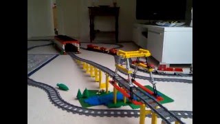 LEGO City Trains amp homemade tracks [upl. by Chic]