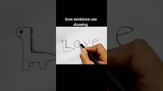 love sentence use drawing step by step drawing art trending sketch shorst viralshort viral [upl. by Teevens]