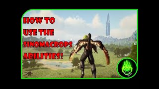 ARK  HOW TO USE THE SINOMACROPS ABILITIES [upl. by Malinowski261]