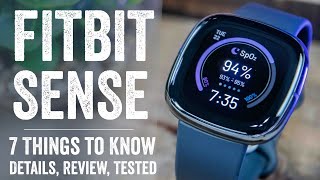 Fitbit Sense InDepth Review 7 New Things To Know [upl. by Salmon]