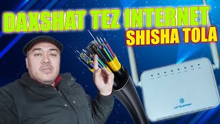 DAXSHAT INTERNET OZBEKISTONDA TEZLIGINI KORING SHISHA TOLA OPTIKA [upl. by Dviad993]