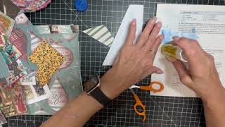 Create With Me Five Christmas Junk Journals From Scraps Part 2 [upl. by Marleen]