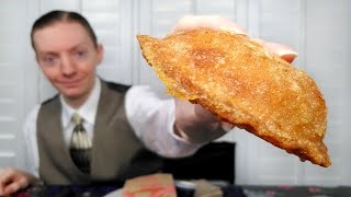 Taco Bells NEW Cheesy Chicken Crispanada Review [upl. by Aneela974]