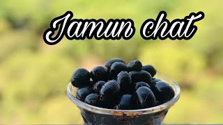 Jamun Chat  Masala  Black Plum Fruit  Kalo Jam vorta  Street Food Snack  Healthy amp Tasty Jamun [upl. by Bega]