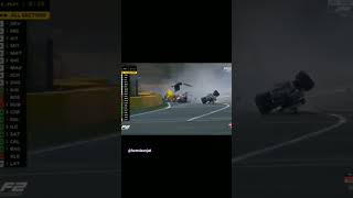 Anthoine Huberts Horrible Crash At The 2019 F2 Belgian Grand Prix f1 formula1 shorts [upl. by Aldus119]