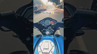 Ride with papa 😂 comedy funny desi automobile motobloger comedyfilms motovlog motoblogger [upl. by Salohci]