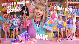 Vintage amp modern Barbie doll haul  90s Sindy Olmec Toys Imani and Barbie Extra [upl. by Coumas]