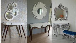 Luxury Hand Carved Wooden Console table Ideas With Mirror Home decorating ideas 2024 [upl. by Gio]