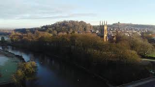 Saint Peters church Stapenhill Burton Upon Trent dji djimini2 mini2 drone drones [upl. by Tomasz461]