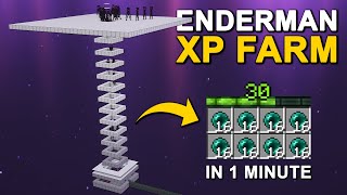 The BEST Enderman XP Farm in Minecraft 121 Tutorial [upl. by Celisse698]