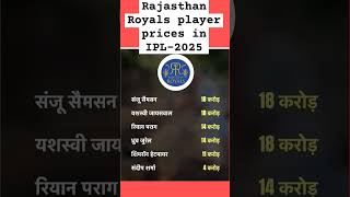 Rajasthan Royal IPL teamviralshortViratkohlimsdhoni suryakumaryadavyoutubesh Rohitsharmaviral [upl. by Cristy]