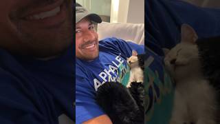 Update… the kitten we rescued is now living his best life cat rescuekitty hurricaneberyl [upl. by Brock]