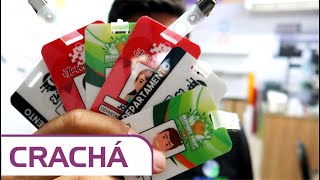 Tutorial  Crachá com plastificação Polaseal [upl. by Lesh650]