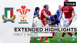 Italy v Wales  EXTENDED Highlights  Wales Continue Grand Slam March  2021 Guinness Six Nations [upl. by Cassella]