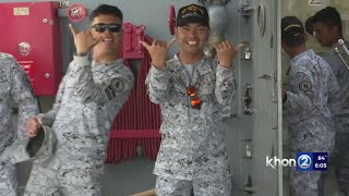 Smiles shakas during Open Ship Day at Pearl Harbor [upl. by Amol]