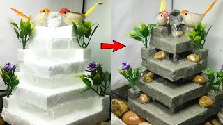 Beautiful Thermocol Cement Water Fountain  Cemented Life Hacks [upl. by Abbate733]