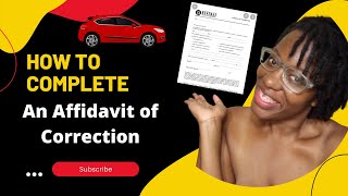 How to Complete an Affidavit of Correction notarylife [upl. by Sapphira199]