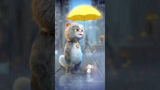 Magical umbrella  😳☂️ shorts cat [upl. by Alohs]