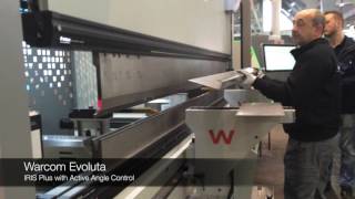 Warcom Evoluta press brake with IRIS Plus [upl. by Ninetta618]