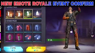 Next Emote Royal Event Free Fire  Gold Store Update  Upcoming Events In Free Fire New Event [upl. by Acire]