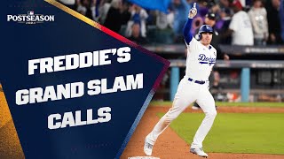 Hear ALL the AMAZING calls of Freddie Freemans HISTORIC grand slam in Game 1 of the WorldSeries 🎙️ [upl. by Aihsakal]