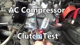 Howto Test for AC Compressor Clutch Function [upl. by Elrahc]