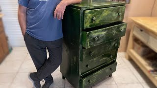 INCREDIBLE restoration of Hulk dresser [upl. by Kjersti]