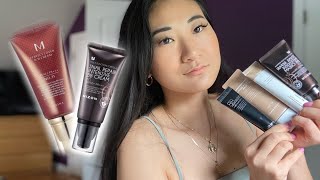 BB CREAM REVIEW  Natural to Full Coverage Korean BB Creams [upl. by Fagan]