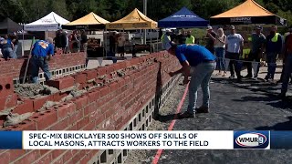 Teams compete in bricklaying competition in New Hampshire [upl. by Jacquelyn]