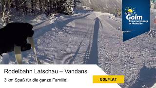 Rodelbahn Bewegungsberg Golm im Montafon [upl. by Einhpad]