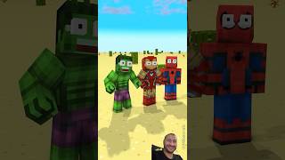 Transform watch zombie becomes Herobrine in contest of strength with super heroes [upl. by Nwahsyt533]