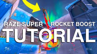 How to RAZE SUPER JUMP CONSISTENTLY  VALORANT Super Rocket Boost Tutorial [upl. by Etta]