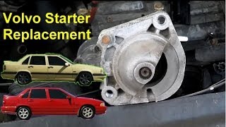 How to replace your starter replacement Volvo 850 S70 V70 XC70  Auto Repair Series [upl. by Aloisia]