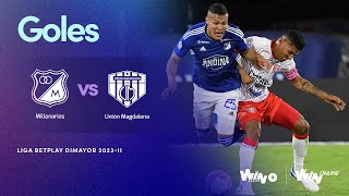 Millonarios vs Unión Magdalena goles  Liga BetPlay Dimayor 2023 2  Fecha 15 [upl. by Yetta]