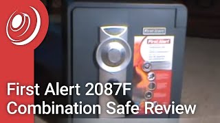 First Alert 2087F WaterFireTheft Combination Safe Review [upl. by Enaenaj]