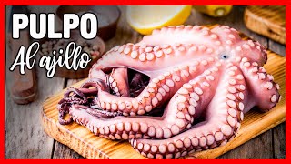 Como cocinar PULPO al AJILLO  La Mejor Receta de PULPO [upl. by Conrade]