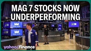 Mag 7 stocks are now underperforming the rest of the SampP 500 [upl. by Yrral905]