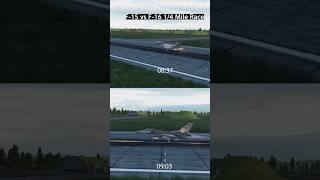 Carrera de resistencia F15 VS F16 dcsworld simulation aviation [upl. by Nellahs]