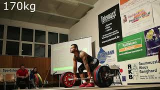 KSV Durlach vs TSV Heinsheim  Bozhidar Andreev 150kg Snatch 185kg Clean amp Jerk [upl. by Llarret]