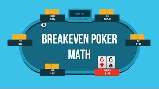 Breakeven Poker Math  Poker Quick Plays [upl. by Nelda]