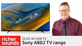 Sony A80J  OLED 4K HDR TV range  Richer Sounds [upl. by Pytlik652]