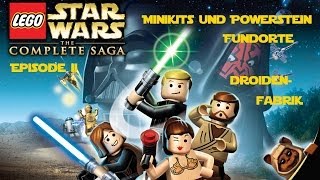 Lego Star Wars Komplette Saga  Minikit amp Roter Stein Guide  Episode 2  Droidenfabrik [upl. by Yaron]