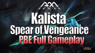 Kalista Gameplay Abilities Preview Spotlight  League of Legends [upl. by Anir293]