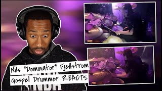 Gospel Drummer REACTS to Nils quotDominatorquot Fjellström  Dark Funeral  Vobiscum Satanas Drumcam [upl. by Leahci]