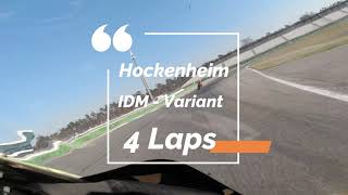 Hockenheim IDM Variante  4 Laps  Motorrad onboard  Best 140390 2nd Lap  Suzuki GSXR 750 [upl. by Adnohs902]